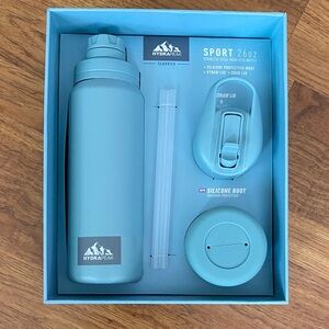 BNWT Hydrapeak Blue Stainless Steel Water Bottle Set